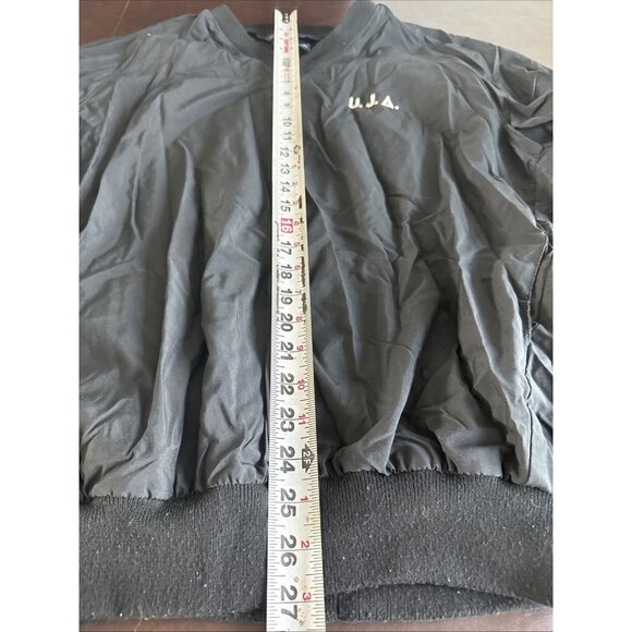 Sunderland Of Scotland U.J.A. Black V-Neck Pullover Jacket L Nylon - Picture 8 of 11